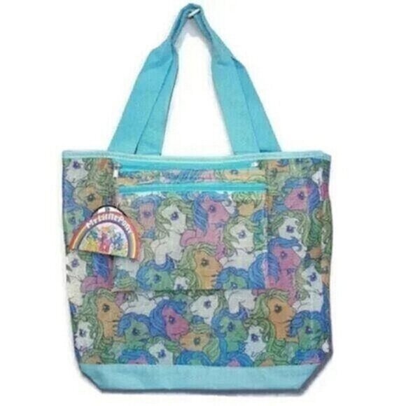 Handbags - NEW My Little Pony Beach Tote Mesh Bag Purse Childrens Kids Retro 80s Inspired